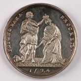 Медаль на коронование Екатерины I в 1724 году