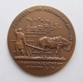 Мемориальная медаль в память принятия плана коллективизации с/х (За ленинской правдой. План коллективизации сельского хозяйства)