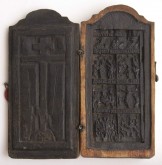 Складень двухстворчатый «Голгофский крест. Пророки и праздники»