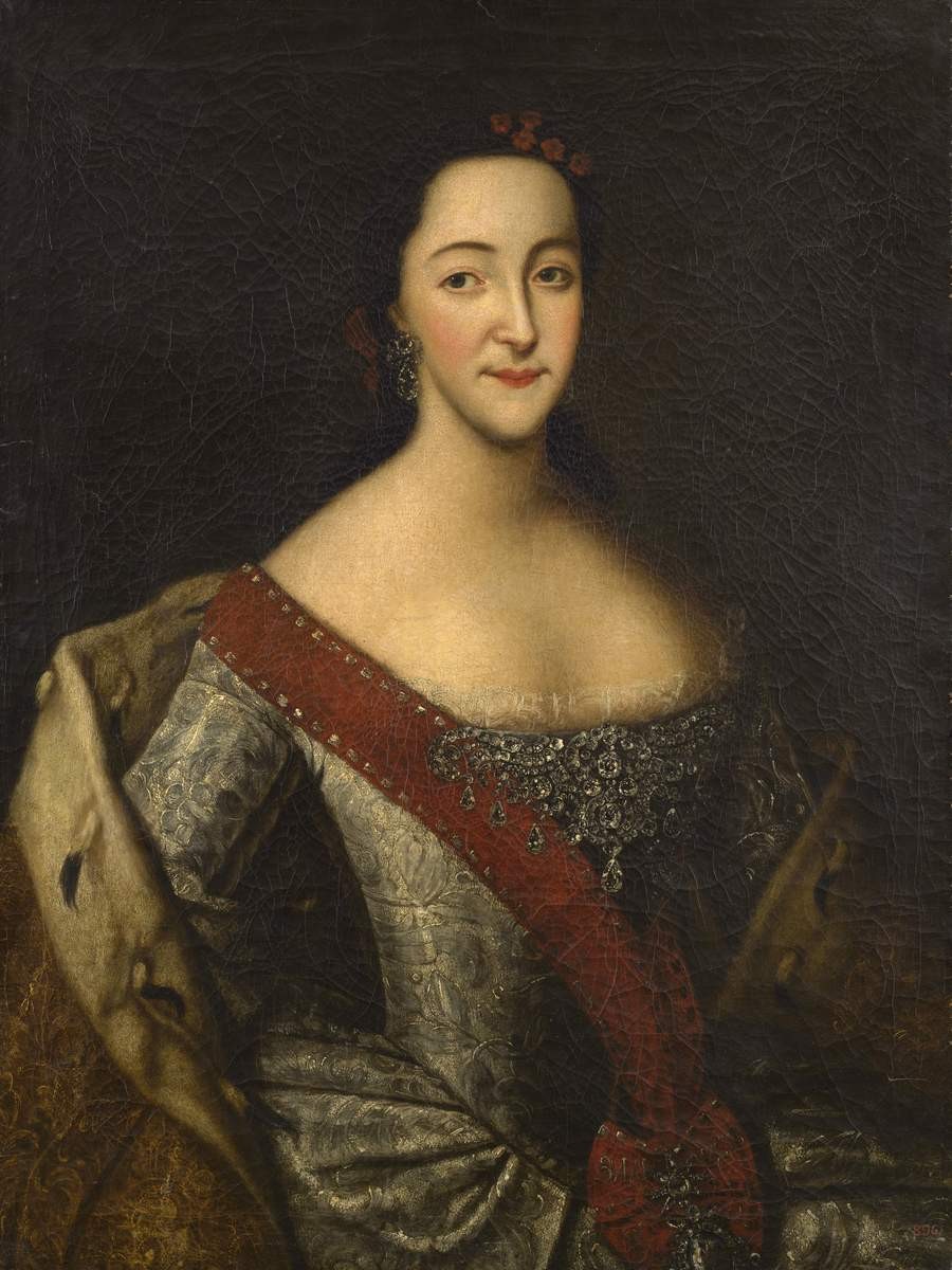 Портрет великой княгини Екатерины Алексеевны, Aleksey Antropov, 1753
