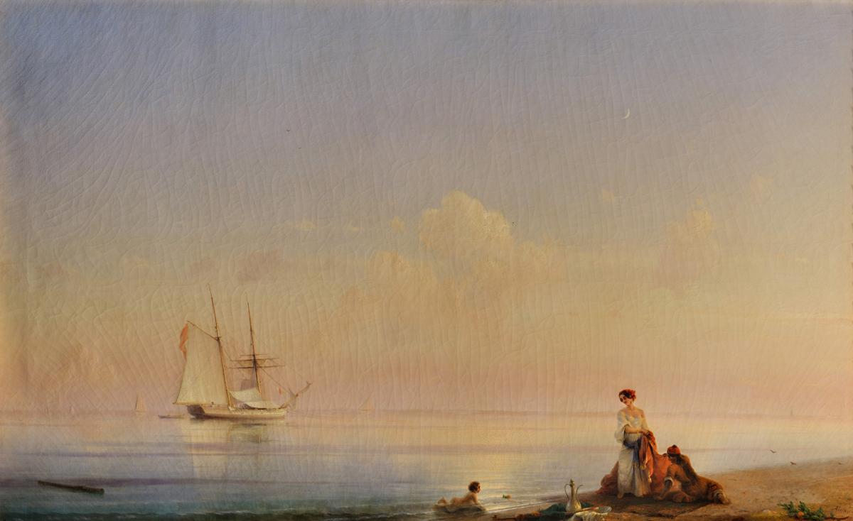 Берег моря. Штиль, Ivan Aivazovsky, 1843