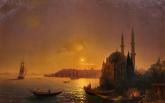 A View of Constantinople by Moonlight