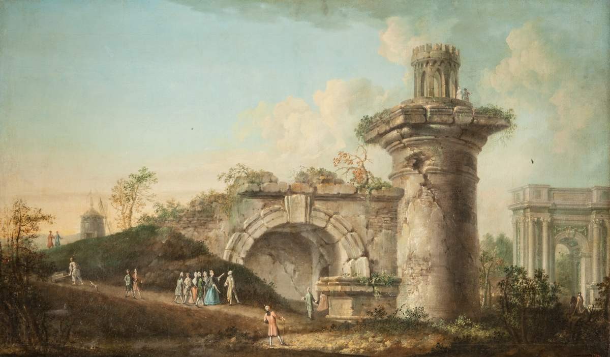 Гатчинские (Орловские) ворота и Руина в Царском Селе, Ivan Belsky, 1788