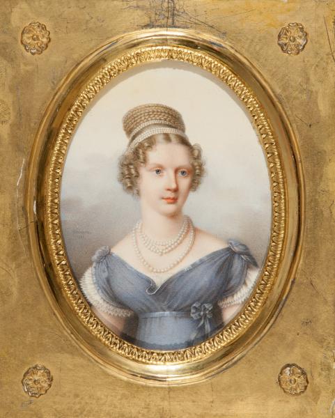 Беннер Ж..Портрет великой княгини Александры Федоровны. 1821