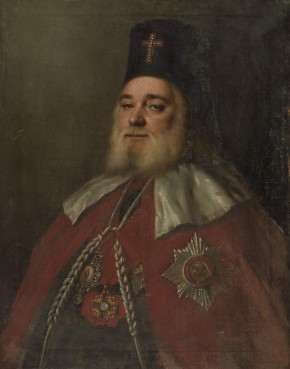 Портрет архиепископа Псковского Иринея Клементьевского (1751-1818) в мантии ордена Александра Невского
