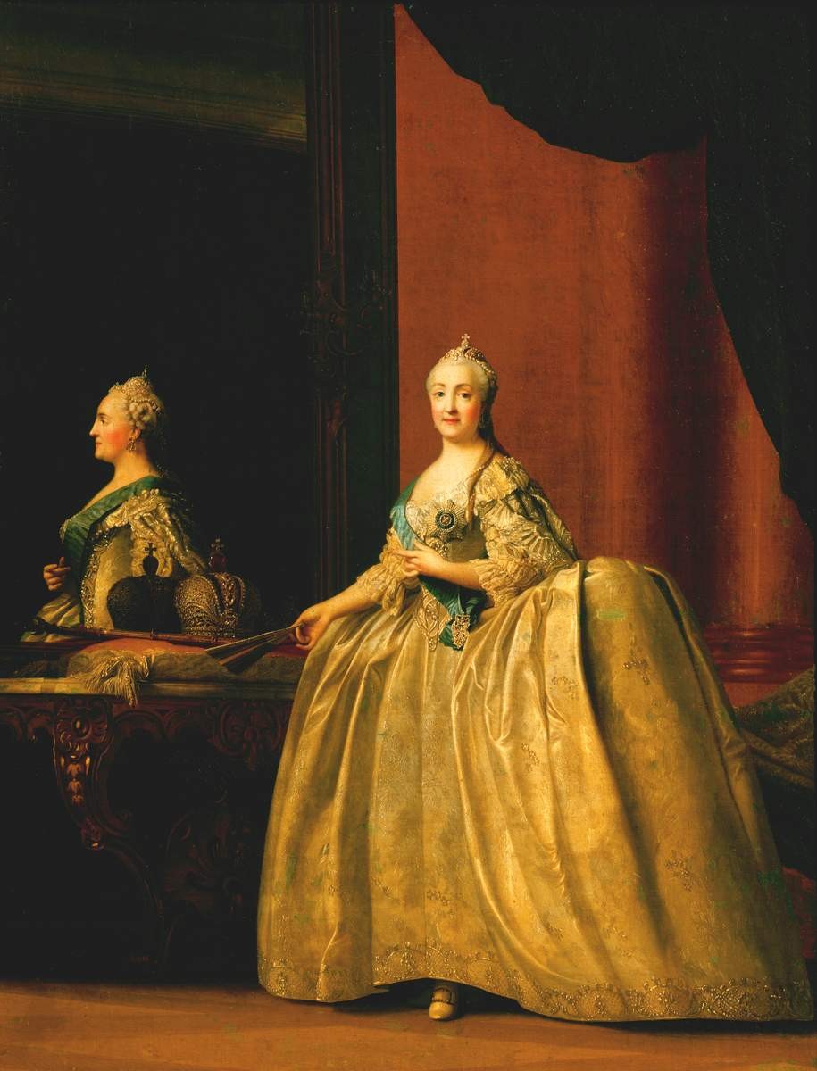 Портрет Екатерины II перед зеркалом, Vigilius Eriksen, 1779