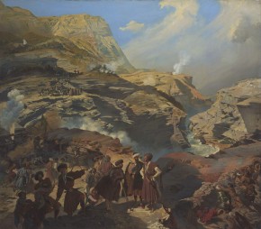 Сражение между русскими войсками и черкесами при Ахатле 8 мая 1841 года