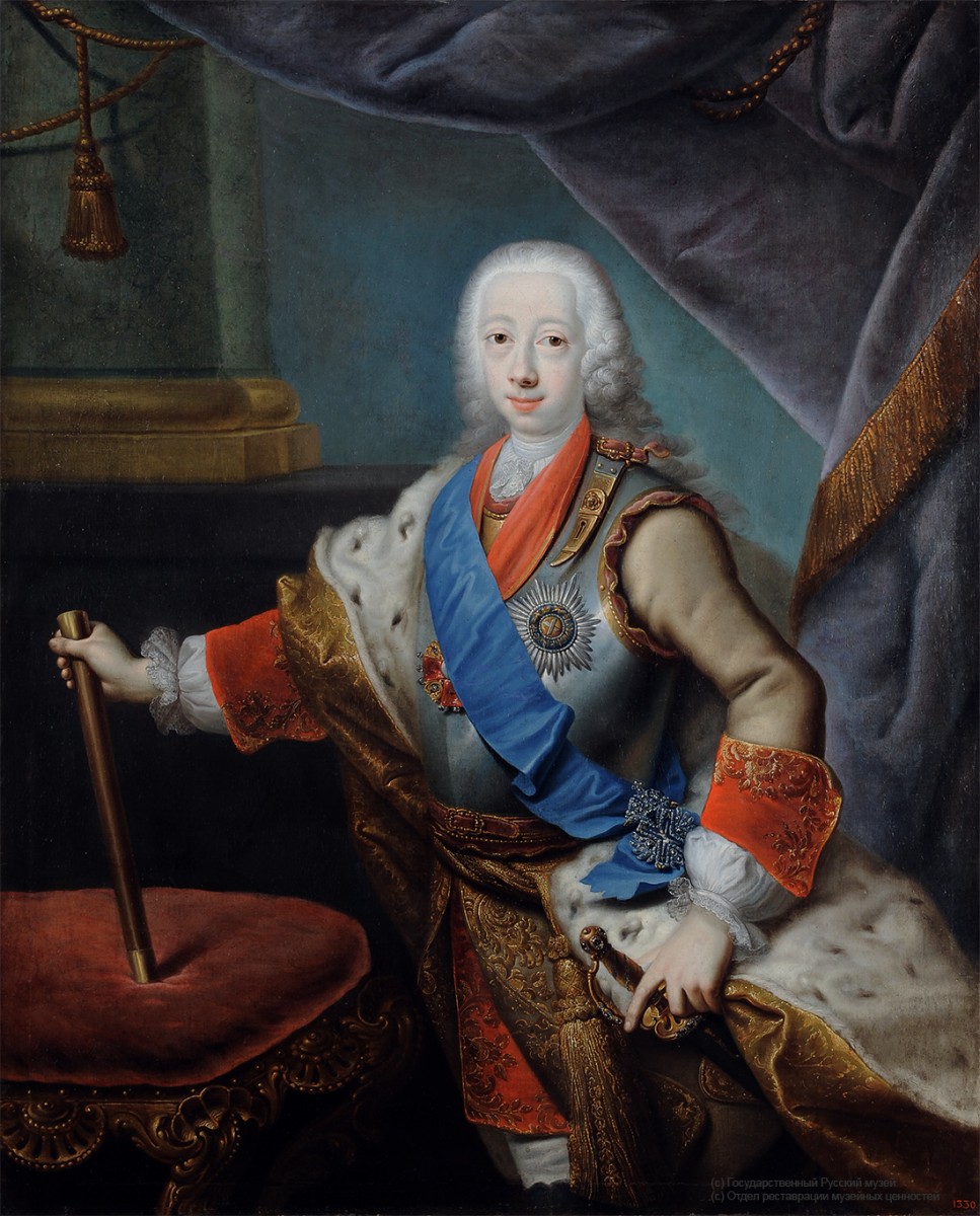 Портрет великого князя Петра Федоровича, Groot Georg Kristofor, 1740s (?)