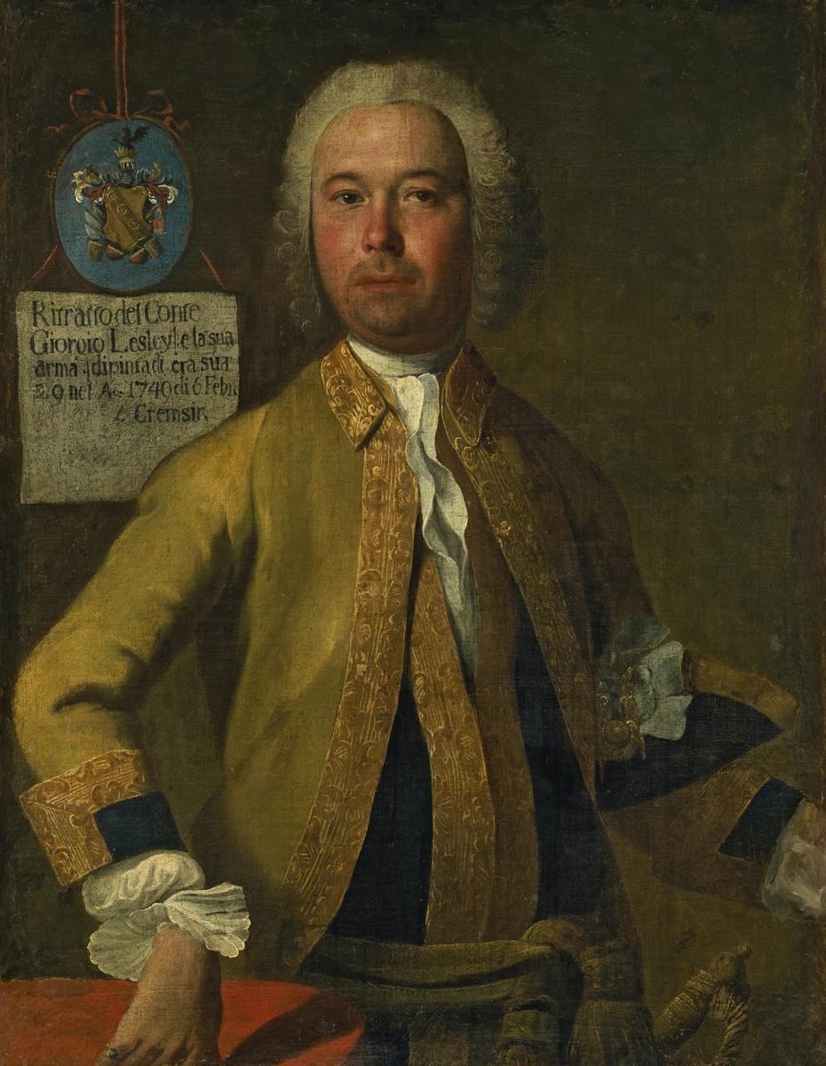 Портрет Г. Ю. Лесли, Groot Georg Kristofor, 1749