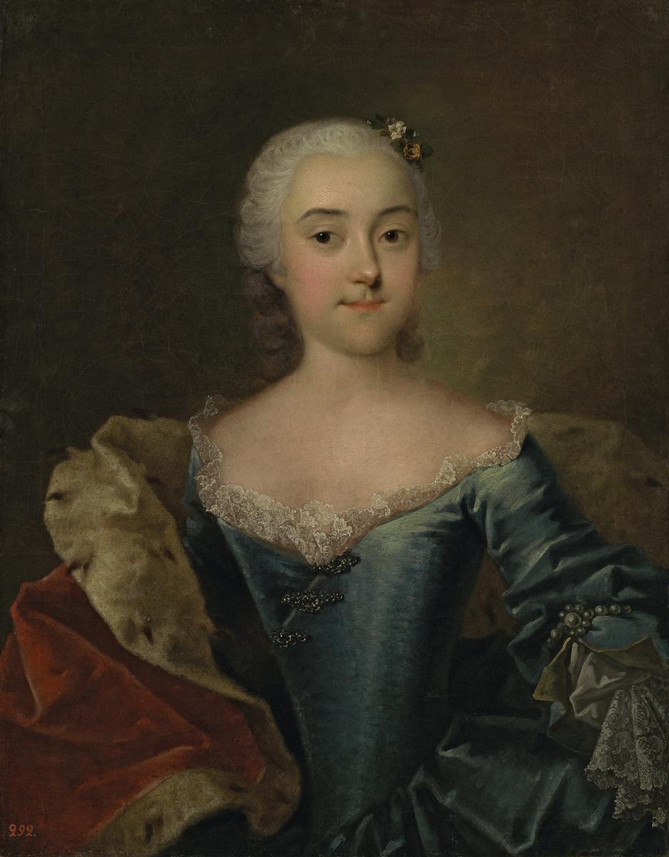 Портрет княжны А. А. Куракиной, Groot Georg Kristofor, late 1740s