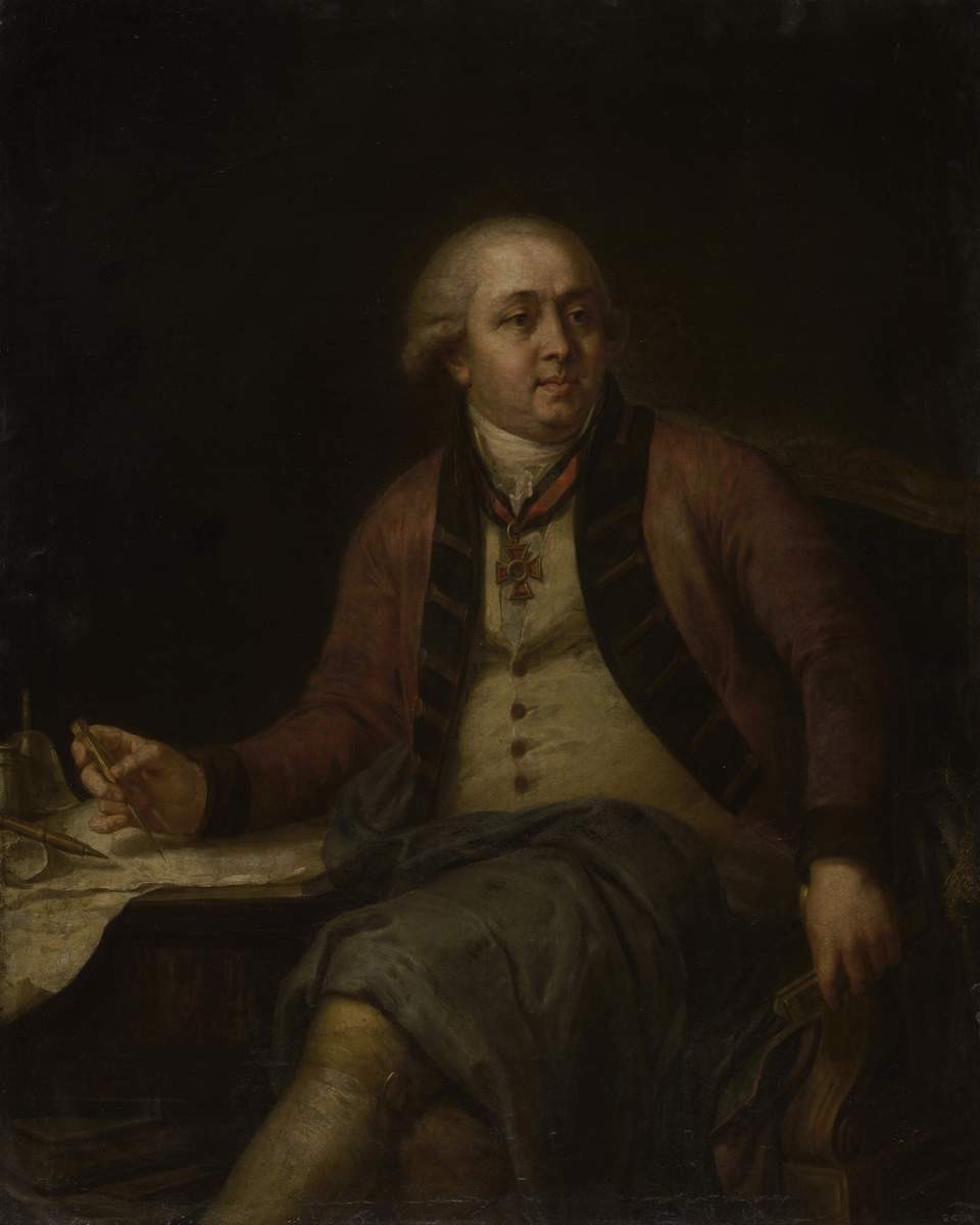 Портрет адъюнкт-ректора Академии художеств И. Е. Старова, Ermolay Kamezhenkov, between 1797 and 1800