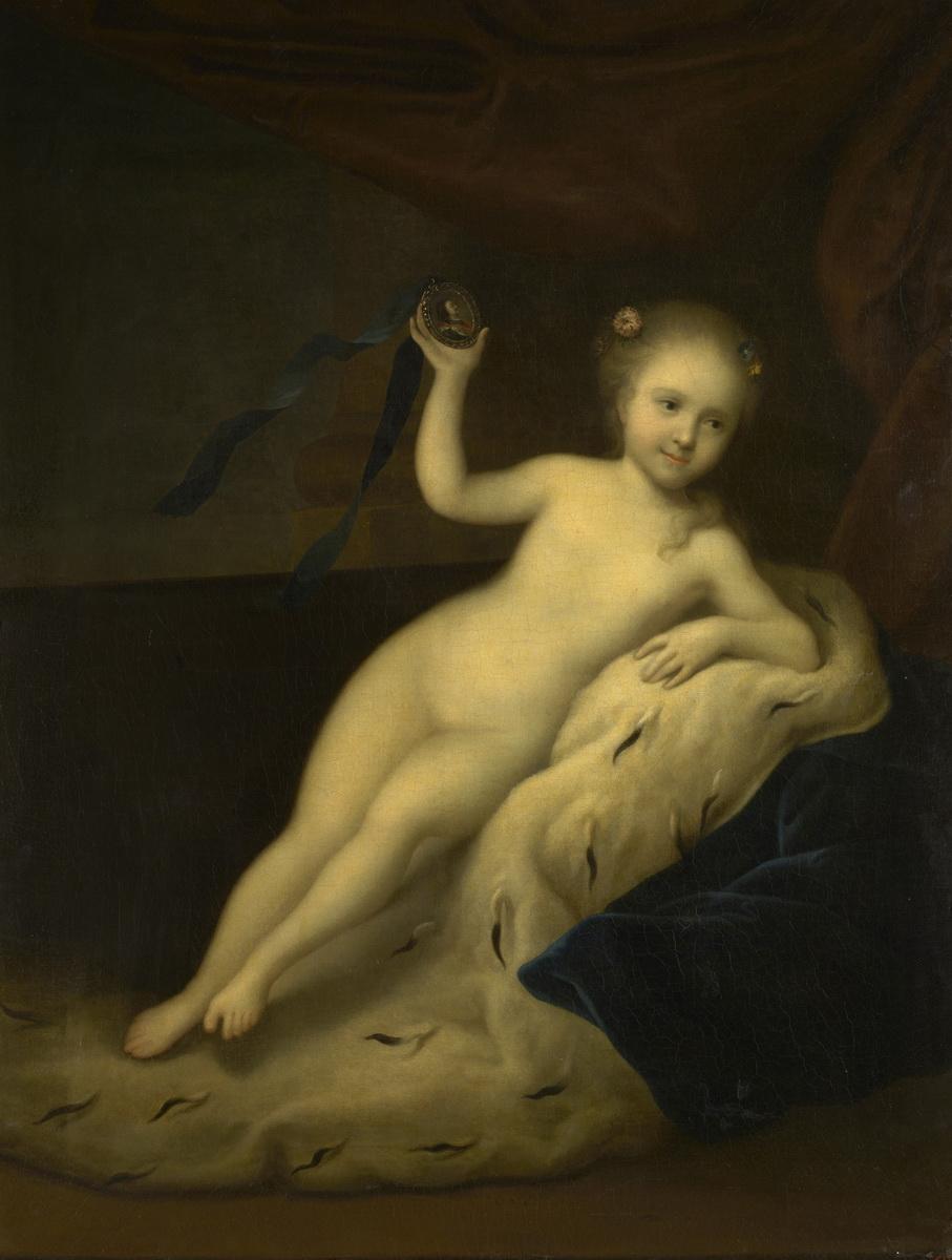 Портрет царевны Елизаветы Петровны в детстве, Louis Caravaque, second half of the 1710s