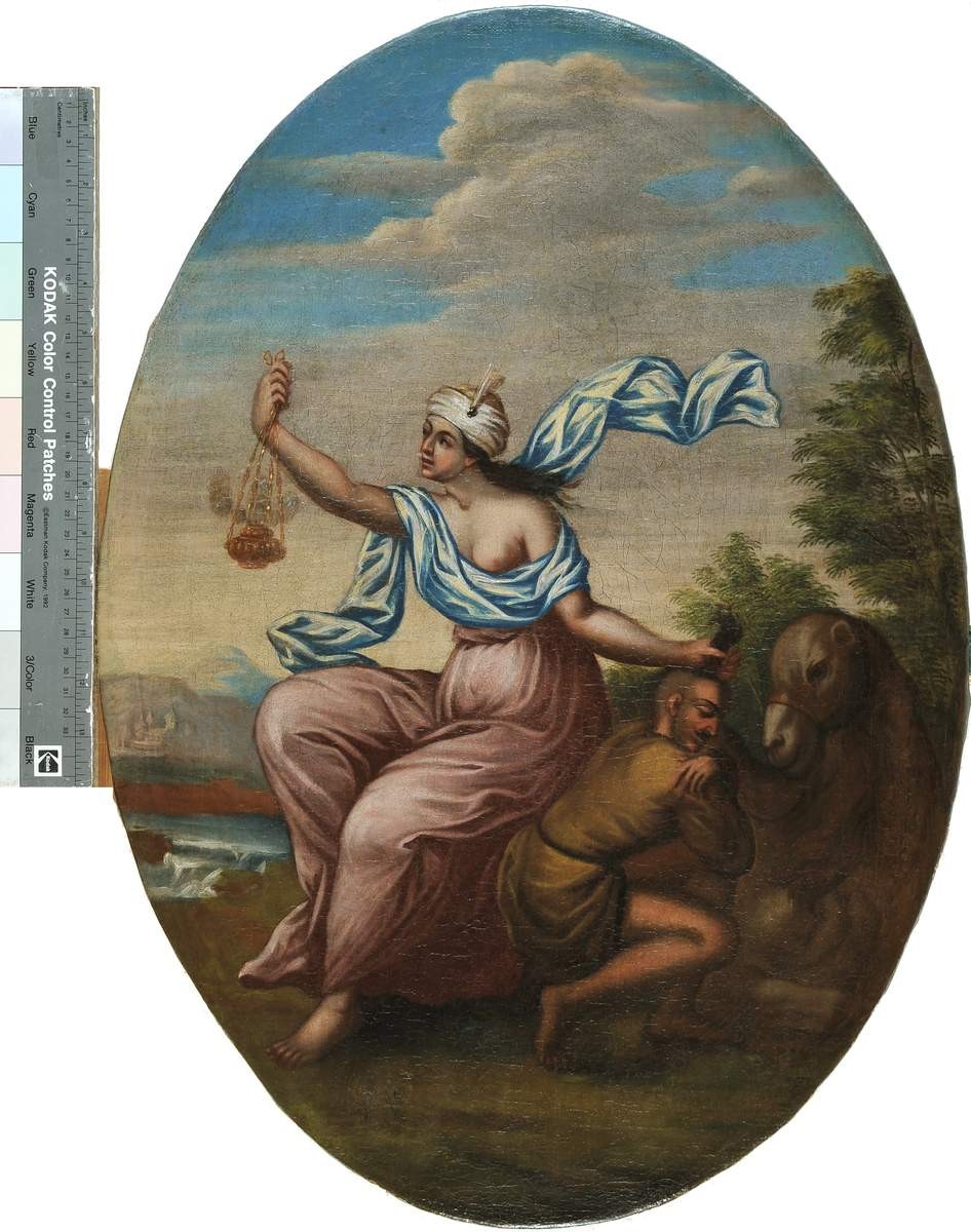Медальон «Аллегорическое изображение Азии» (овальный), early 18th century