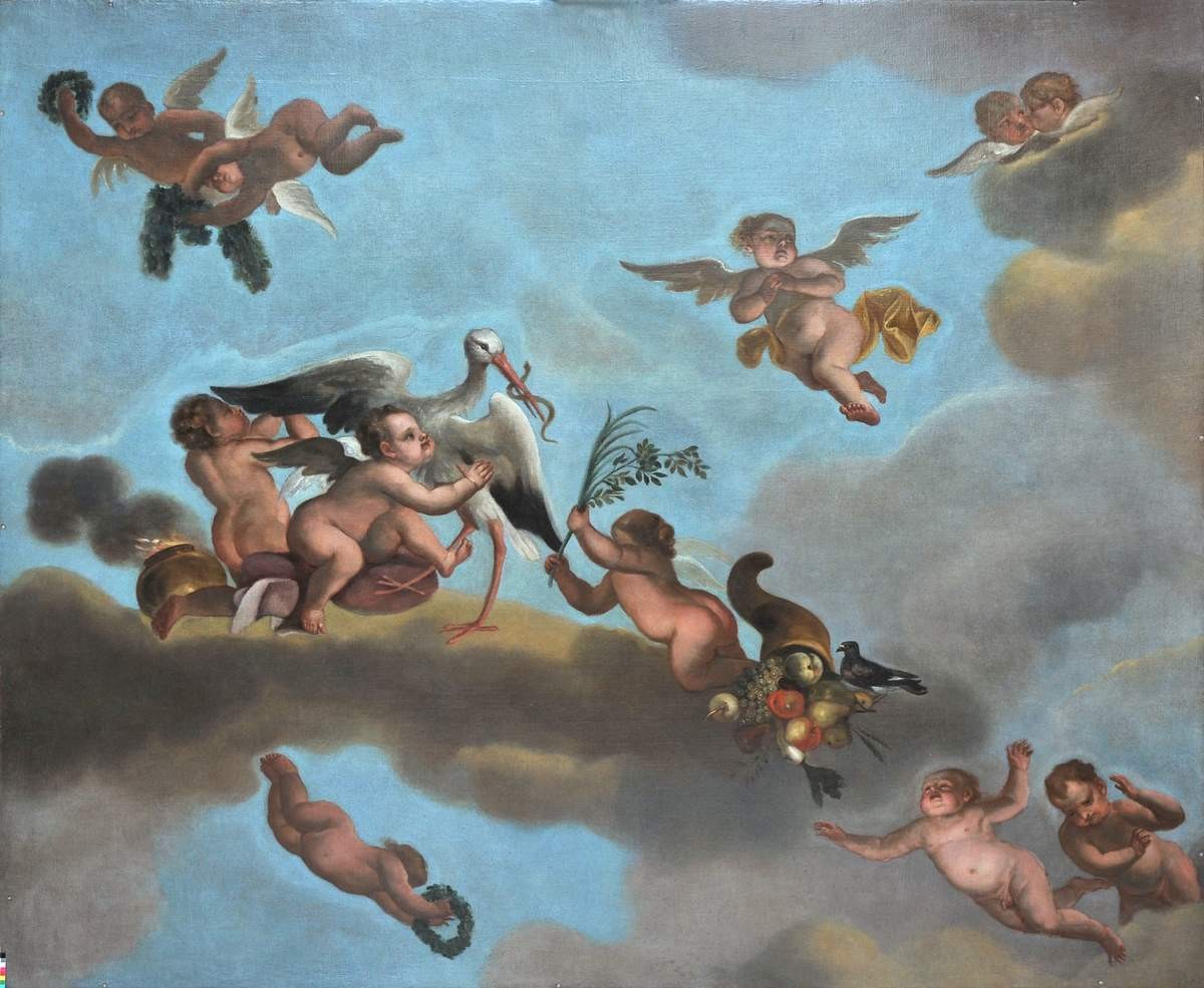 Плафон «Мир и спокойствие», early 18th century