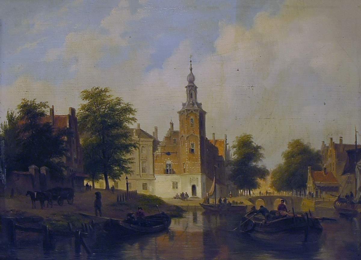 Вид Саардама, Jan van Goyen, Конец XVII в