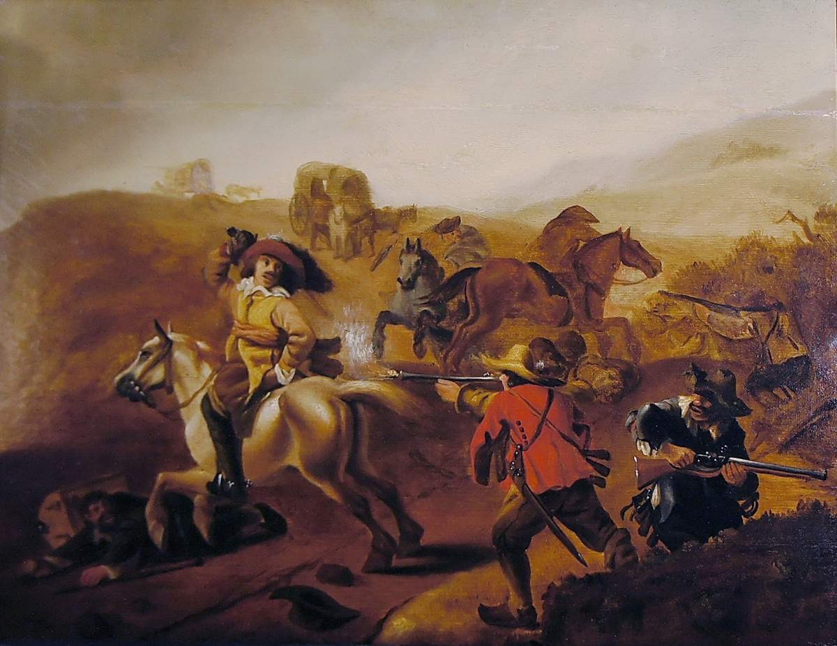 Картина «Нападение на обоз», Середина XVIII в