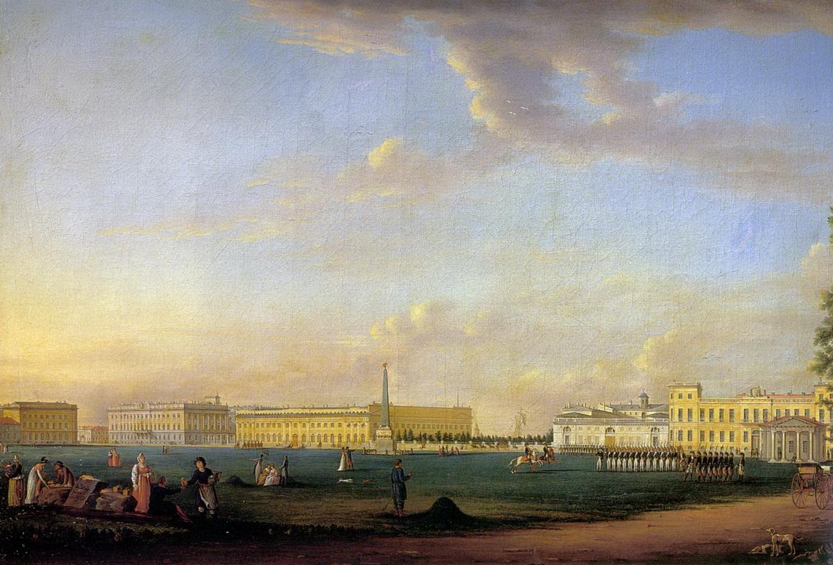 Марсово поле с обелиском "Румянцева победам", Johann Georg Mayr, no earlier than 1799