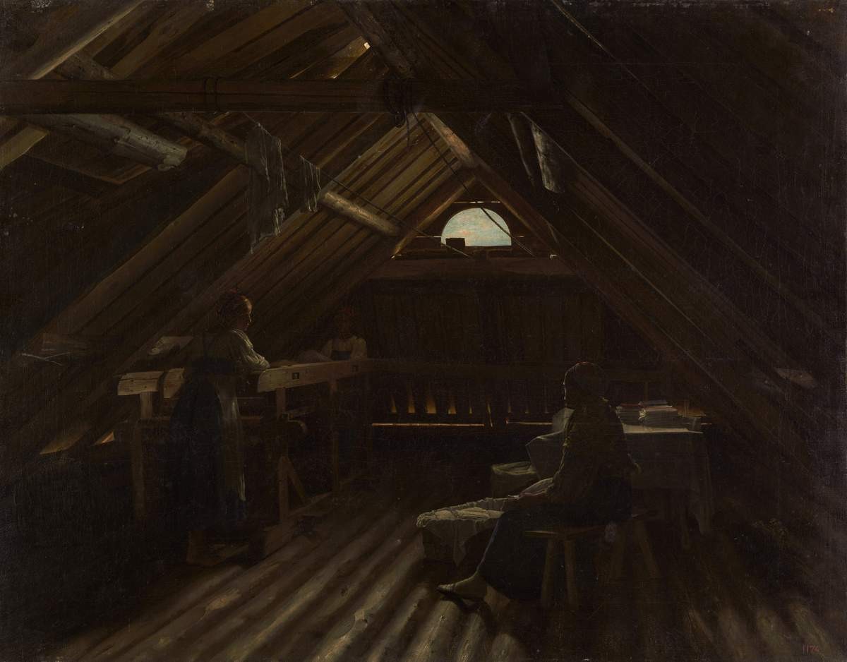 Прачки на чердаке, 1830s–1840s