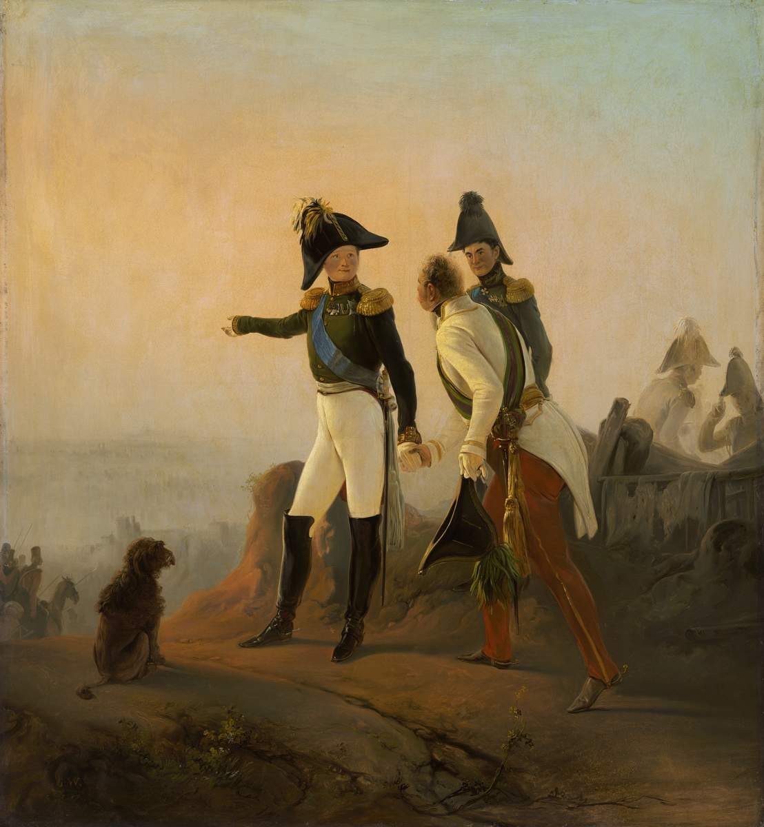 Александр I. Сцена в военном лагере, Bogdan Willewalde, 1840s