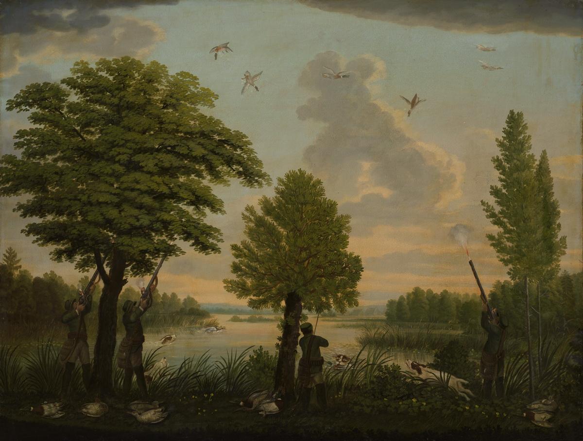 Охота на уток, second quarter of the 19th century