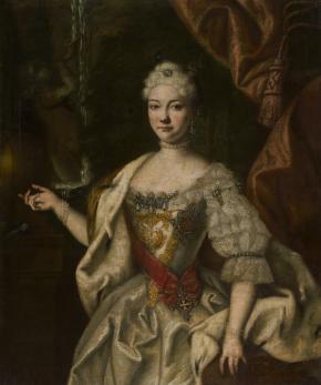 Portrait of Grand Duchess Natalia Alexeyevna, Sister of Emperor Peter II