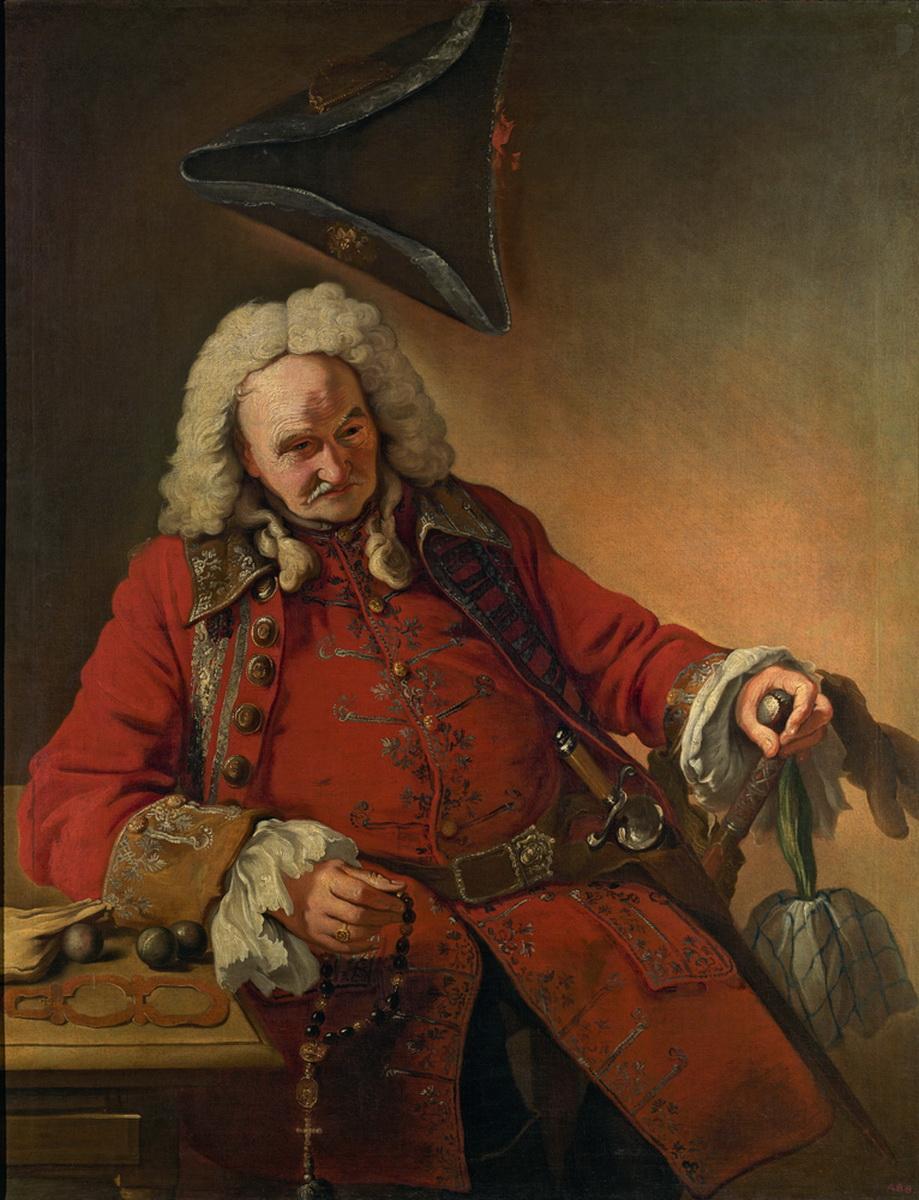 Портрет старика в красном кафтане, first quarter of the 18th century