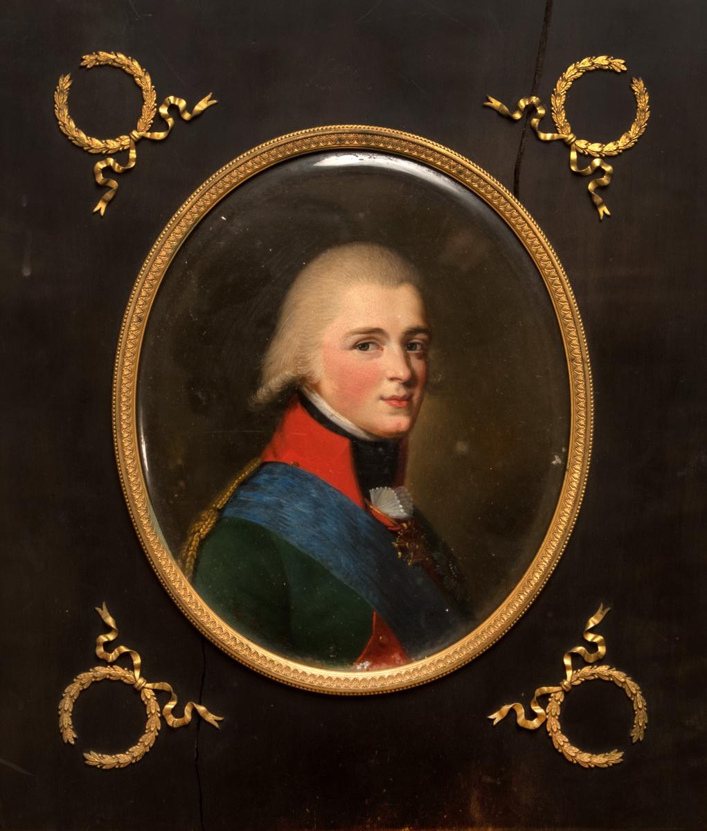 Портрет великого князя Александра Павловича (1777-1825) в мундире Екатеринославского полка, Ludwig Guttenbrunn, 1796