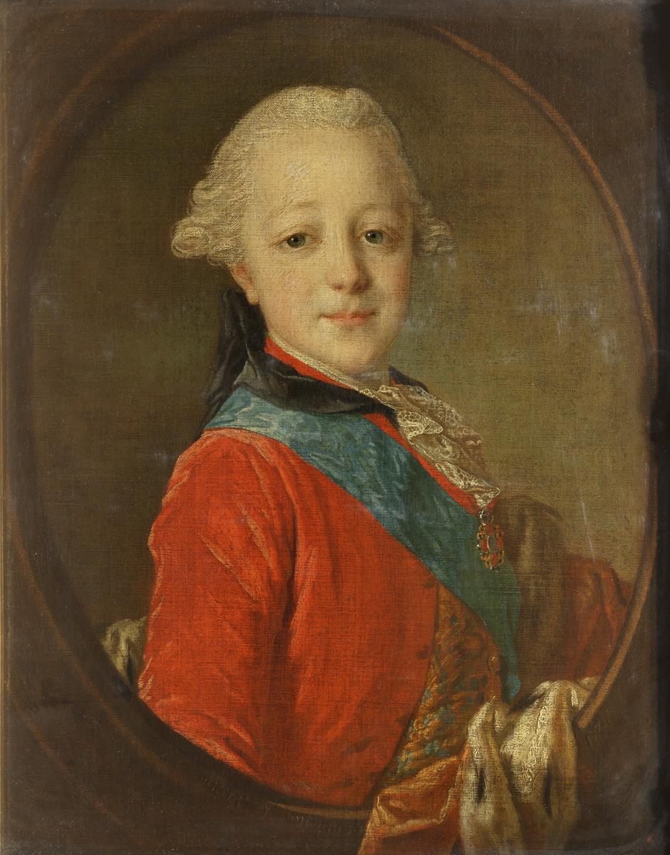 Портрет великого князя Павла Петровича в детстве, Fyodor Rokotov, 1761
