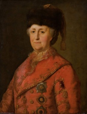 Портрет Екатерины II в дорожном костюме