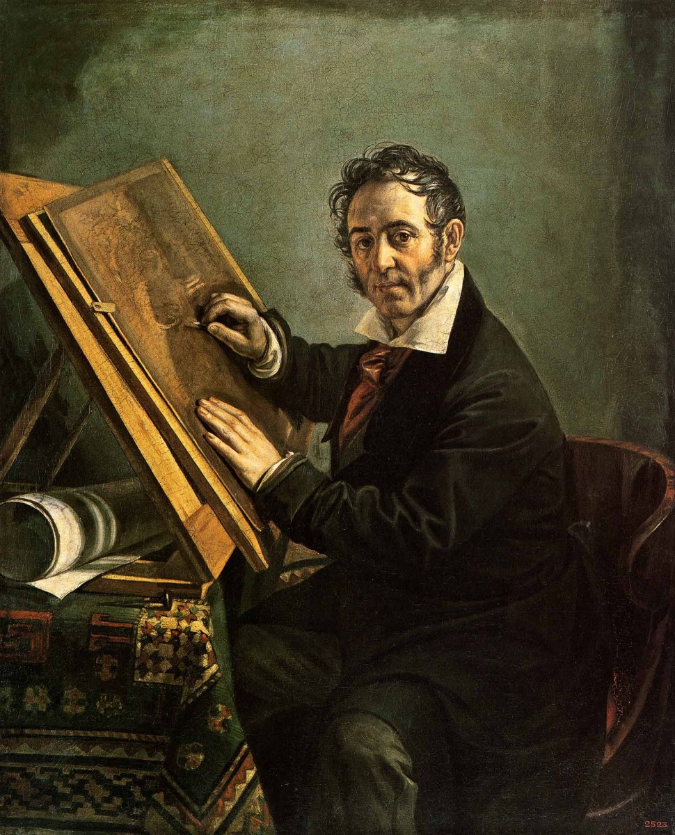 Портрет гравера Н. И. Уткина, Yakov Feodosiyevich Yanenko, 1830