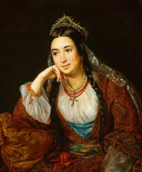 Портрет писательницы В. И. Лизогуб