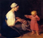 The First Steps (A Peasant Woman with a Child)