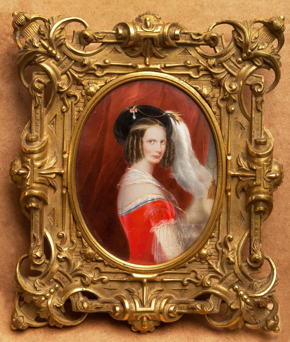 Портрет императрицы Александры Федоровны (1798-1860), жены Hиколая I, Ivan Andreyevich Vinberg, first half of the 19th century
