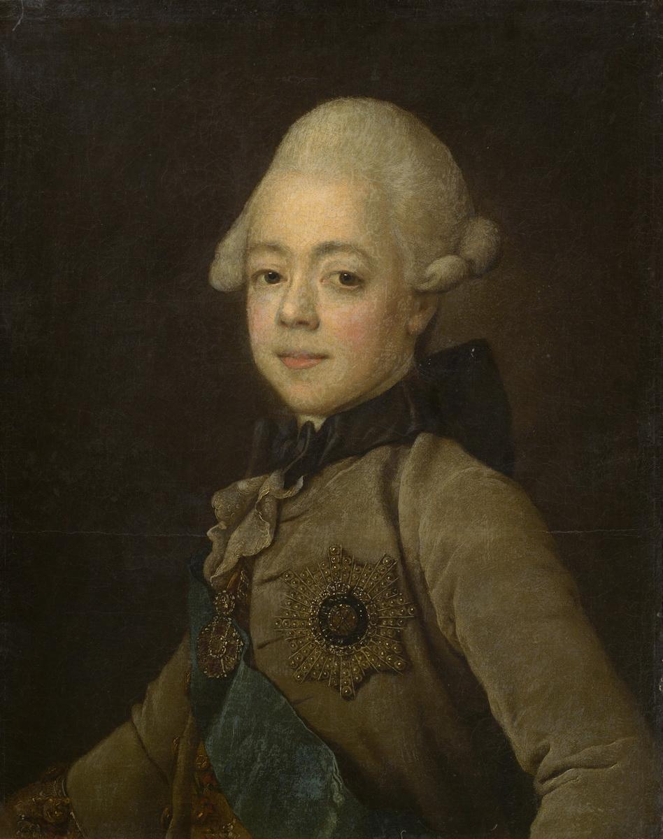 Портрет великого князя Павла Петровича, Jean-Louis Voille, after 1771