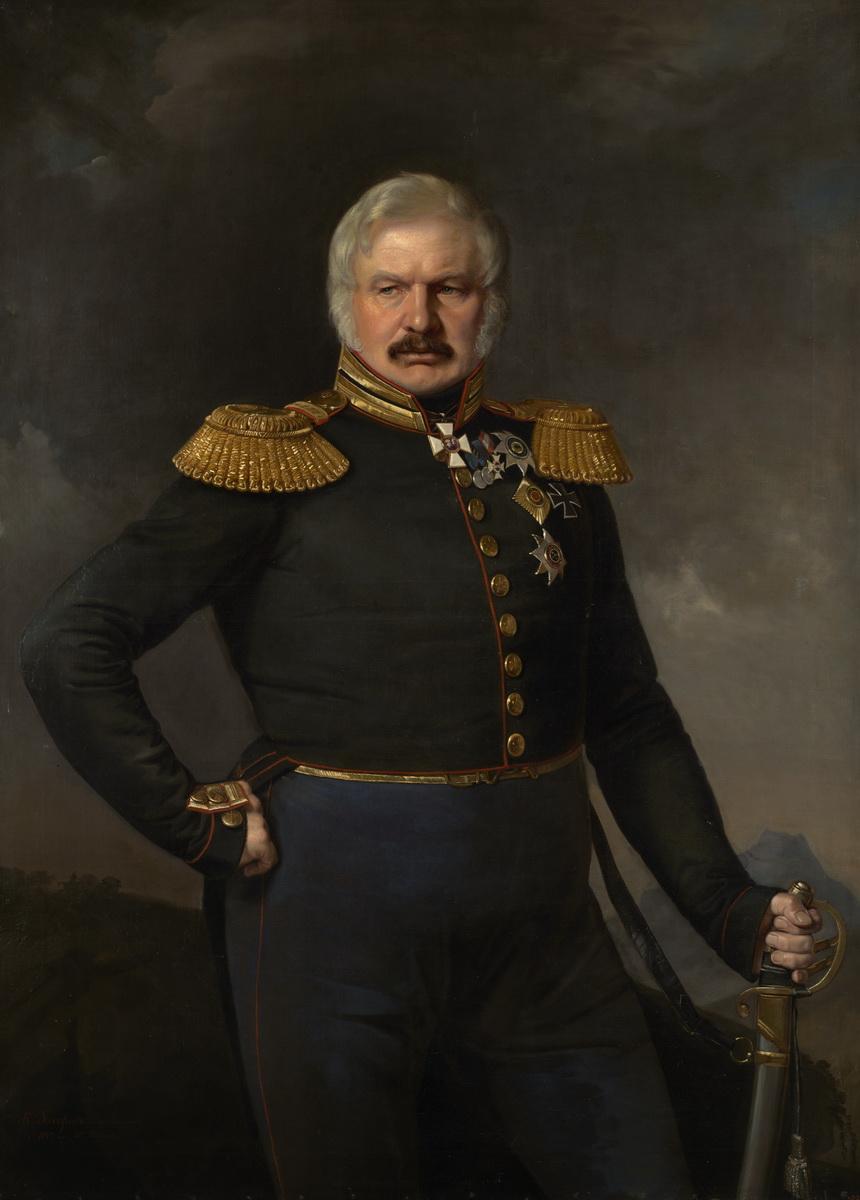 Портрет А. П. Ермолова, Pyotr Zakharov-Chechenets, 1843