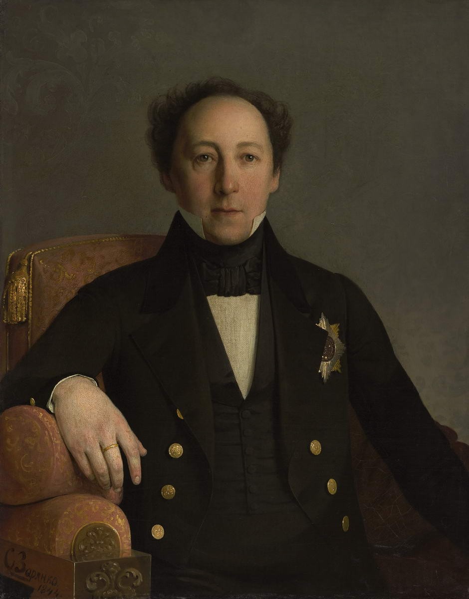 Портрет почт-директора Федора Ивановича Прянишникова (1793–1867), собирателя картин русских художников, Sergey Zaryanko, 1844