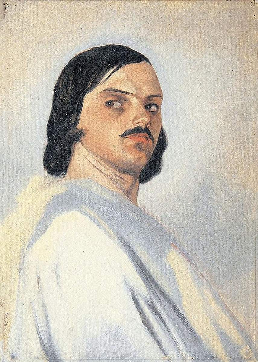 Молодой грузин (?) в белой одежде, Grigory Gagarin, 1840s