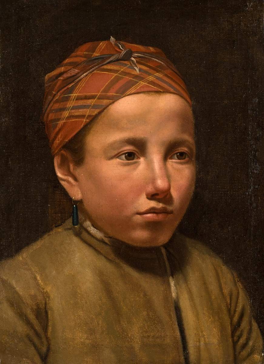 Крестьянская девушка, Fyodor Slavyansky, 1840s