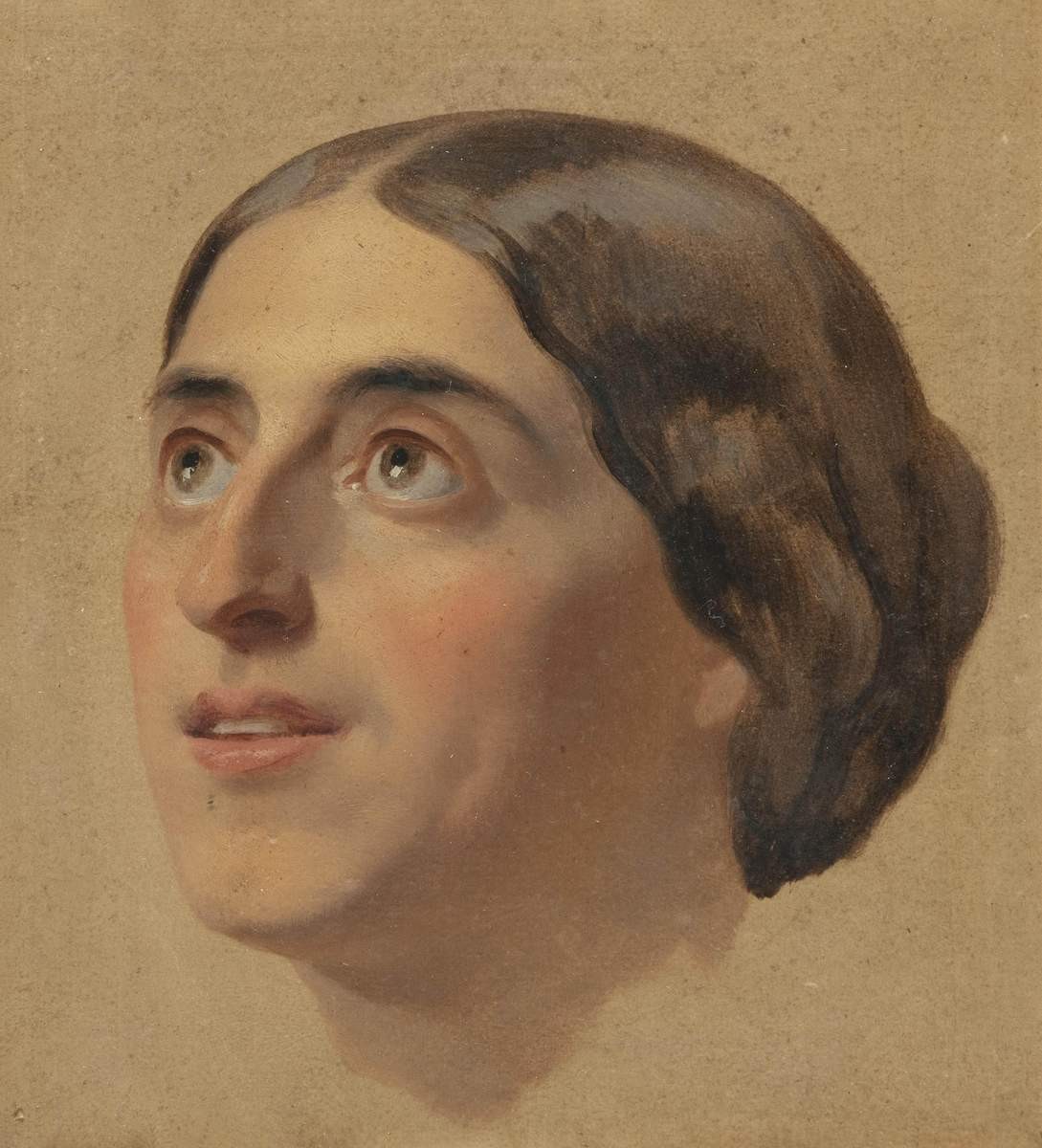 Голова натурщицы, Karl Bryullov, 1820s