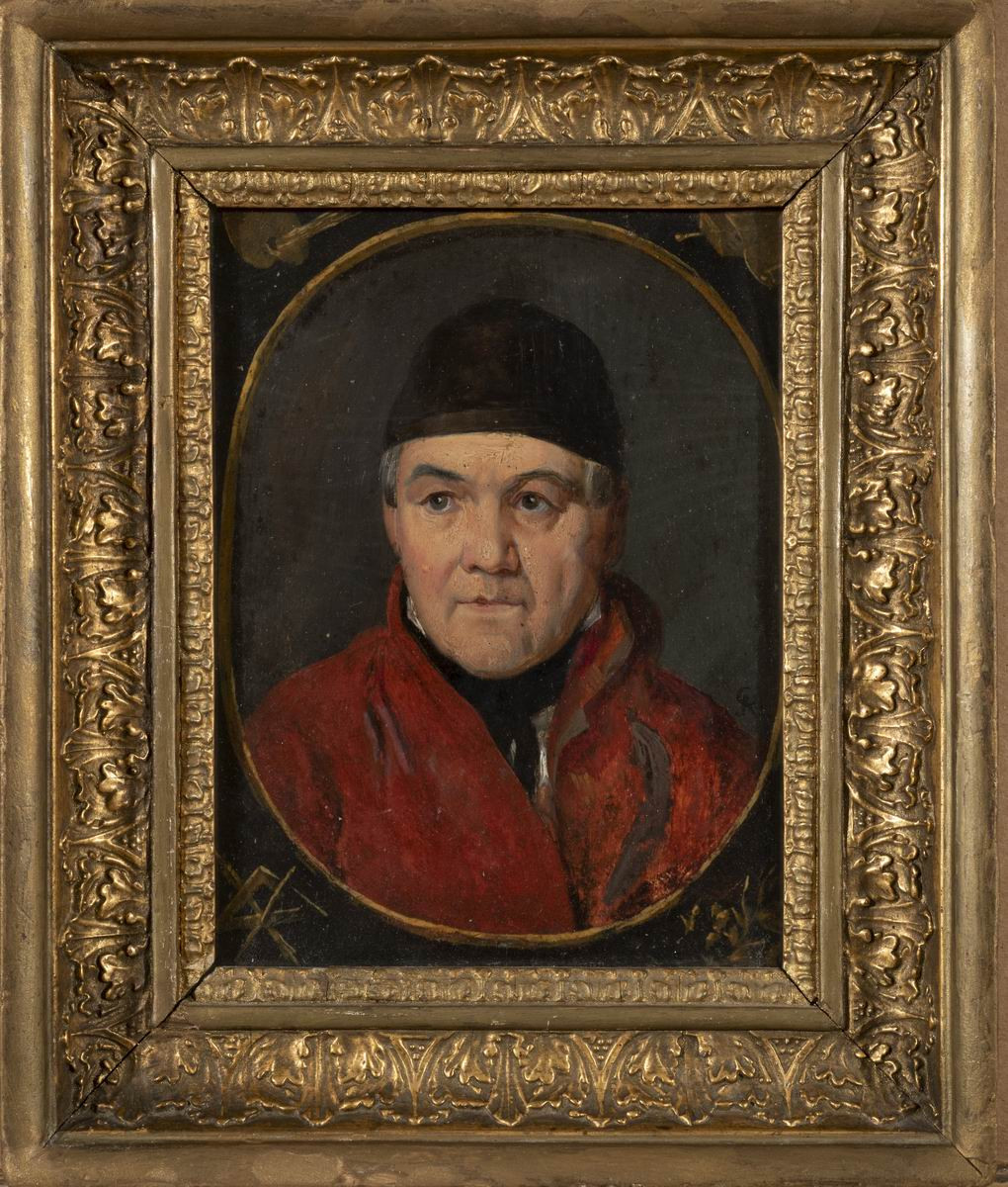 Автопортрет (?) (в красном халате), Aleksey Yegorov, mid-19th century