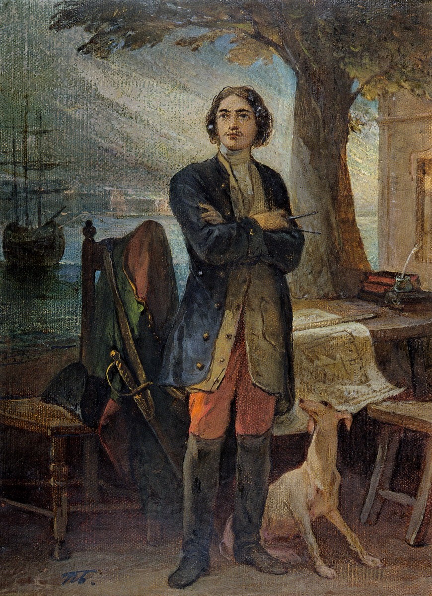 Основание Петербурга в 1703 году, Pyotr Basin, no earlier than 1840