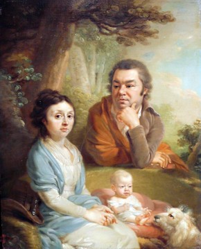Семейный портрет (В. А. и А. С. Небольсины с ребенком?)