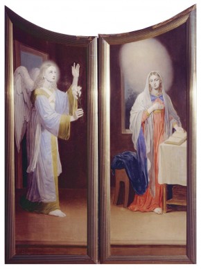 Дева Мария и Архангел Гавриил (из «Благовещения»)