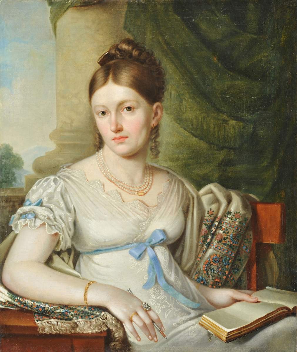 Портрет Е. Х. Мокеевой, Ivan Bugaevsky-Blagodarny, 1816