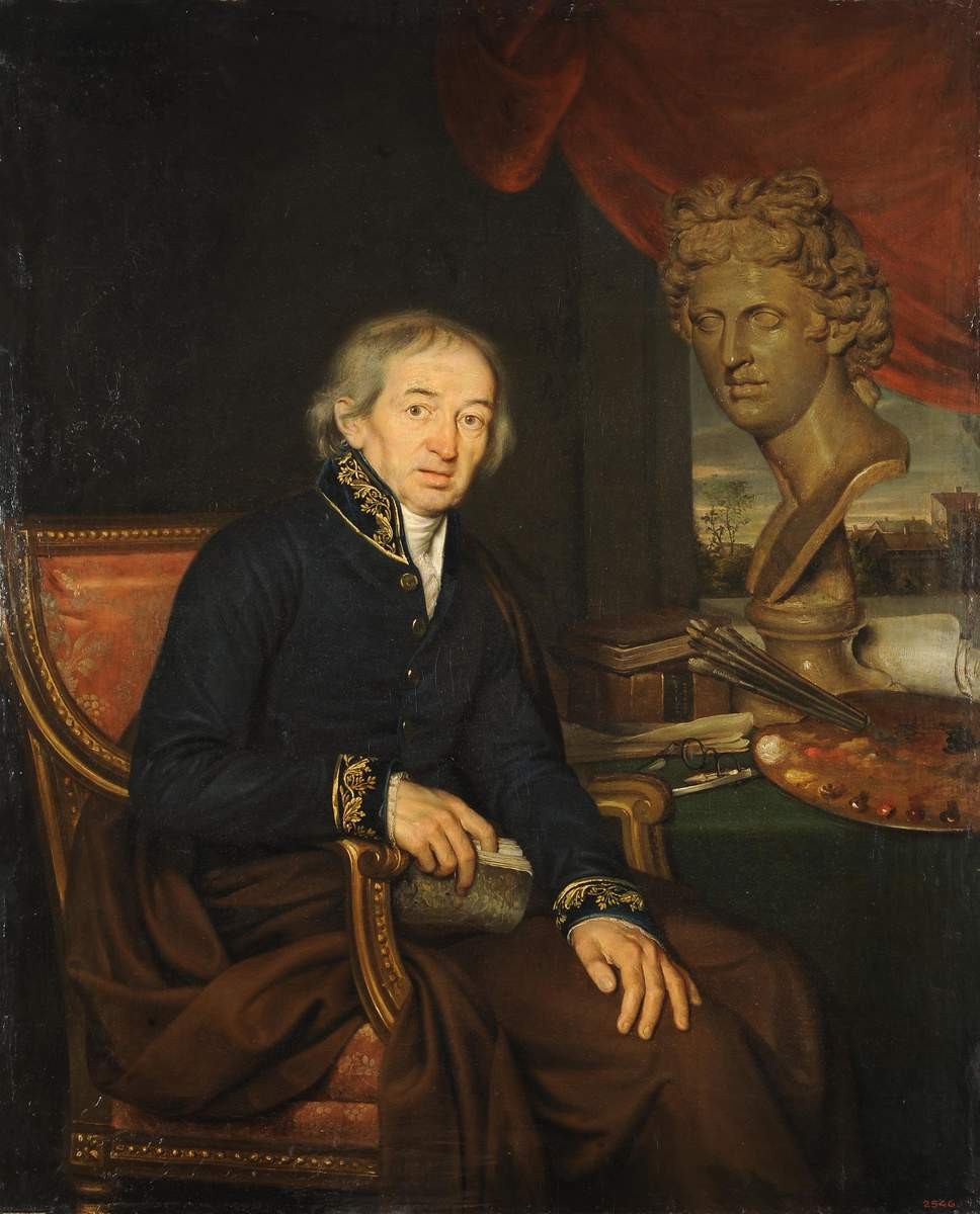 Портрет художника Д. Г. Левицкого (1735-1822), Ivan Eremeevich Yakovlev, 1812