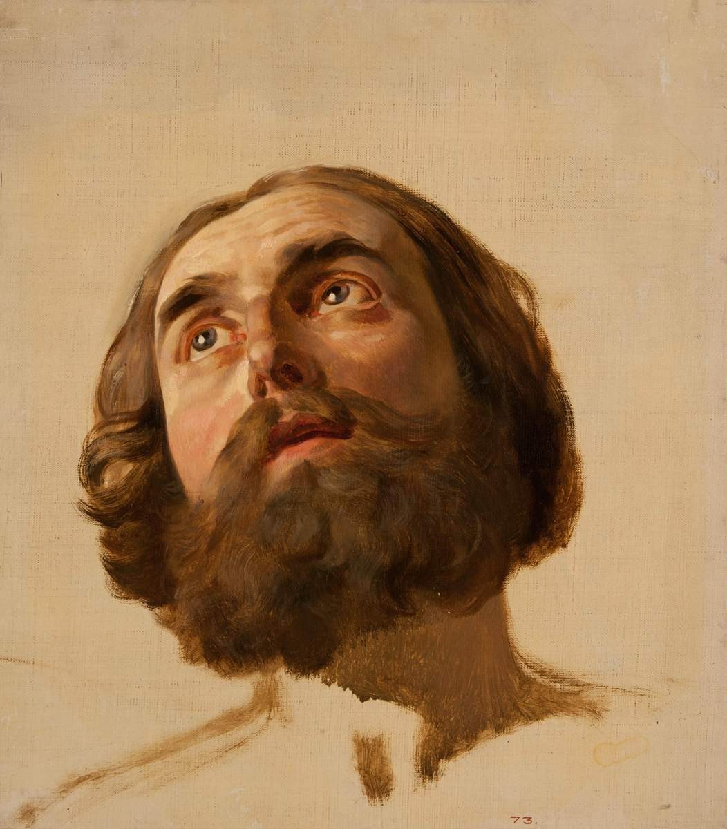 Мужская голова, Karl Bryullov, 1843–1847
