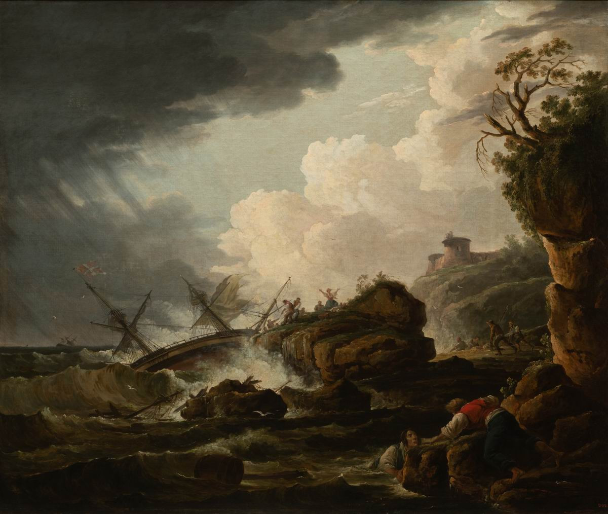 Кораблекрушение, Alexander Orlowski, 1800