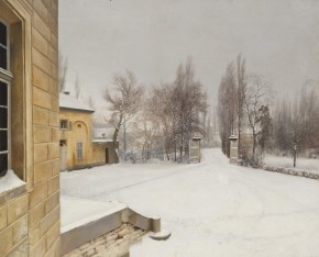 Estate Courtyard in Winter