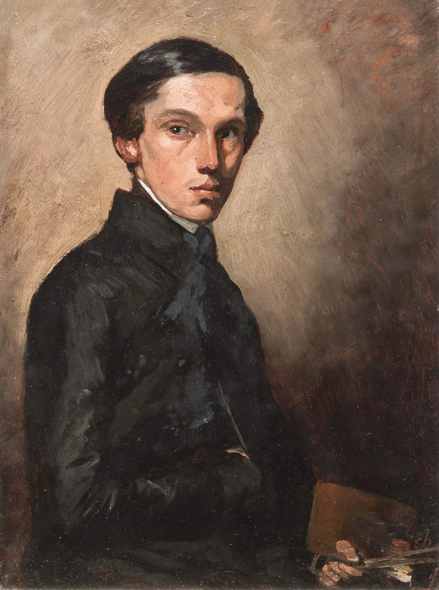 Портрет художника Федора Ивановича Байкова (?), Grigory Gagarin, late 1840s – early 1850s