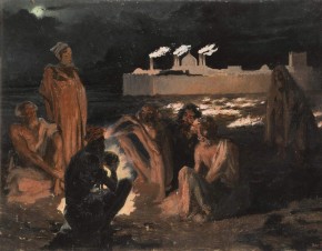 Огнепоклонники-гебры у храма Атеч-Га на Апшеронском полуострове